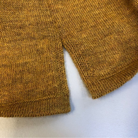 Kuna Baby Alpaca Sweater, Mustard/Gold, Pullover, V Neck, Sz S - Picture 3 of 13